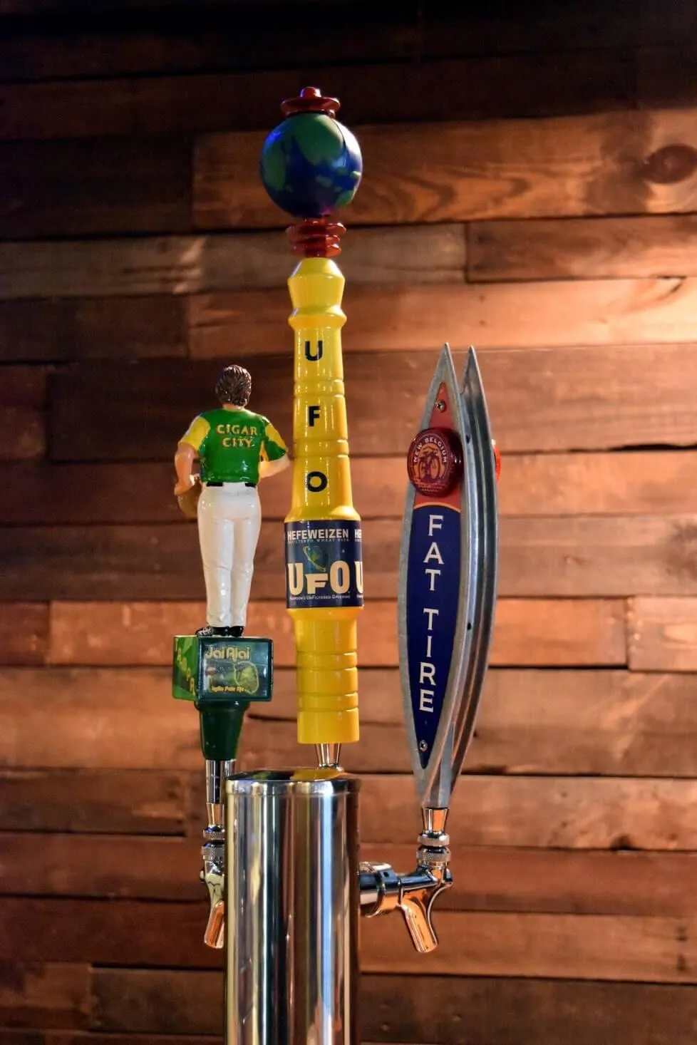 Beer taps at the bar inside Cappy's Tampa Palms