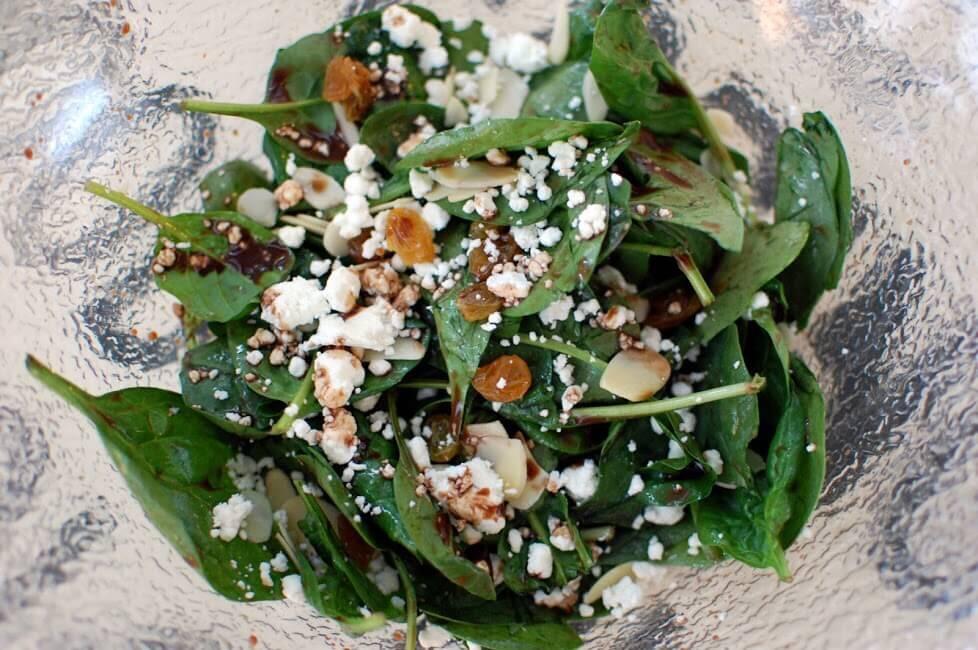 Spinach &amp; Goat Cheese Salad